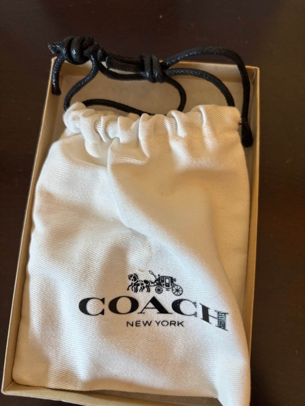 Coach Gold and Gray Enamel Signature Bangle Bracelet - Picture 6 of 6
